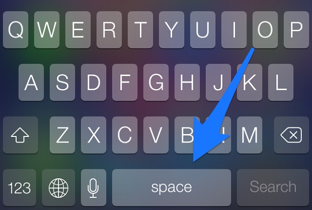 Enable Double Tap Keyboard Shortcut For Space Bar To Enter Quickly