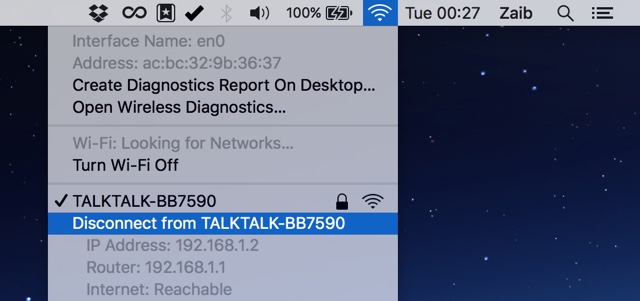 How to Disconnect From A WiFi Network on the Mac - iOS Hacker