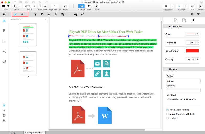 edit pdf text mac