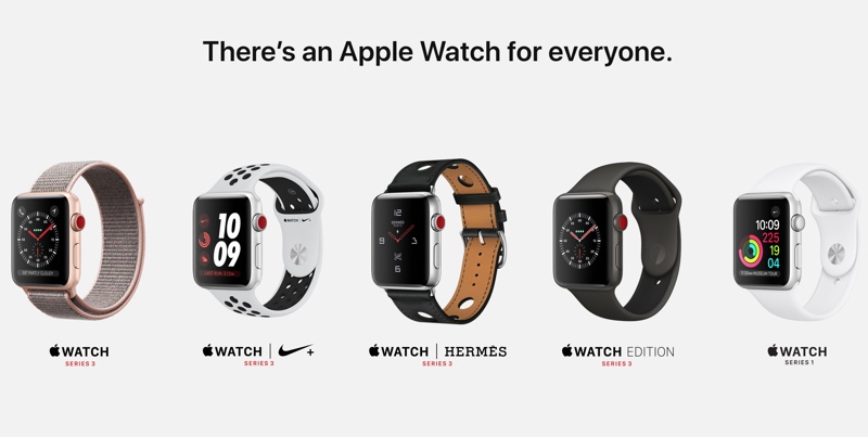 apple watch lte line