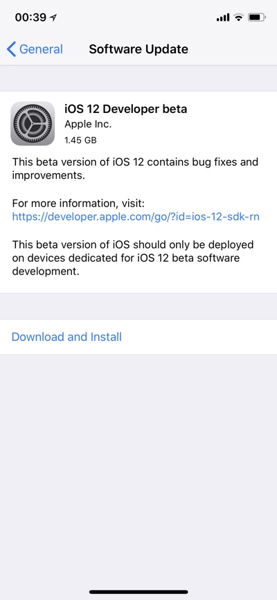 apple ios 12 beta profile download