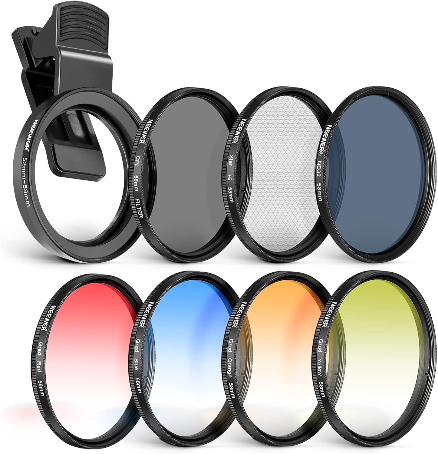 NEEWER 58 mm Lens Filtr dəsti