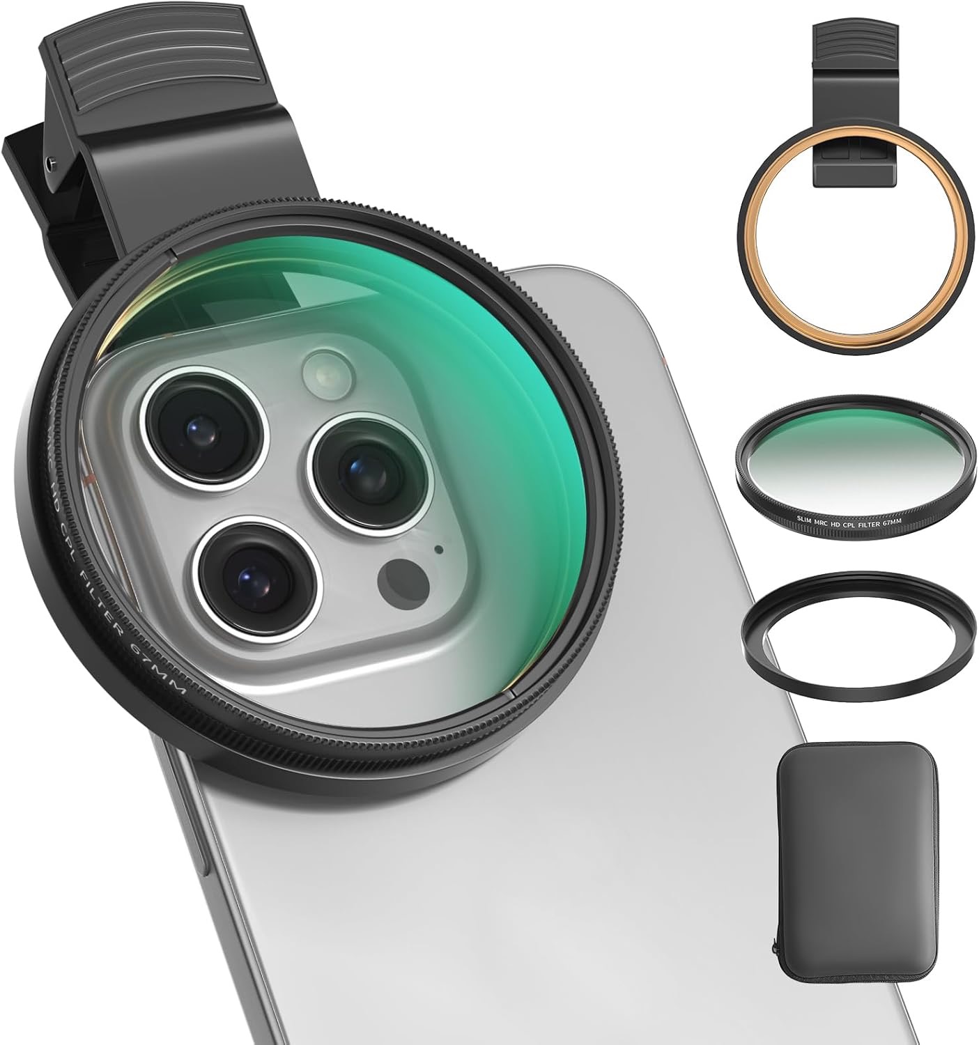 Telefon üçün Akanabi 67mm CPL Filtr