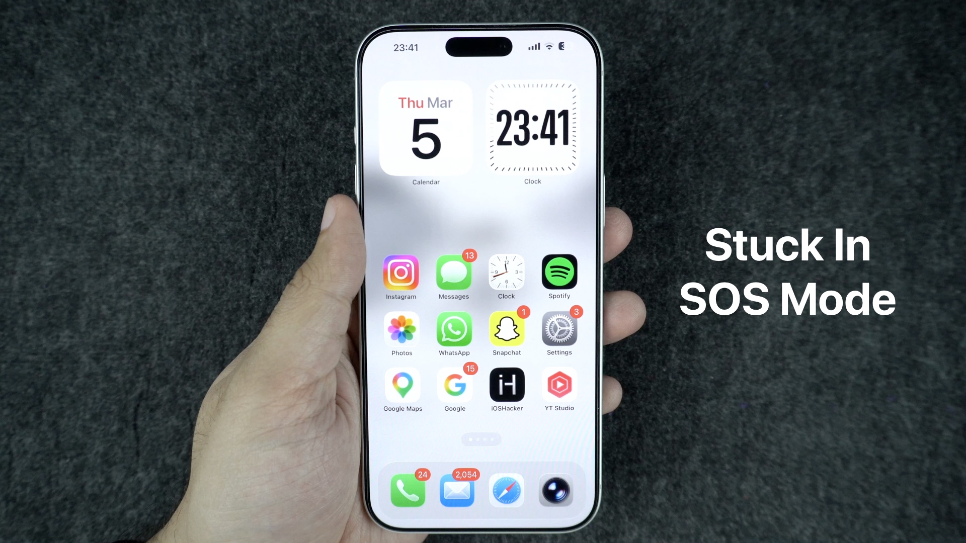 iPhone SOS rejimində qalıb