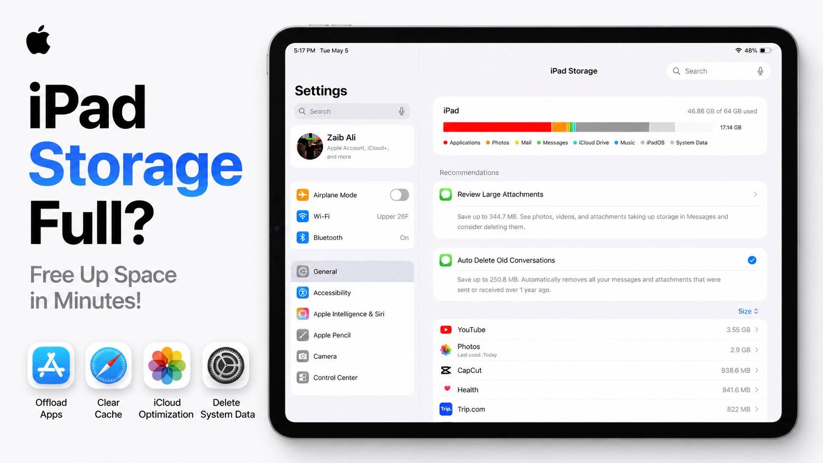 iPad Yaddaş Tam