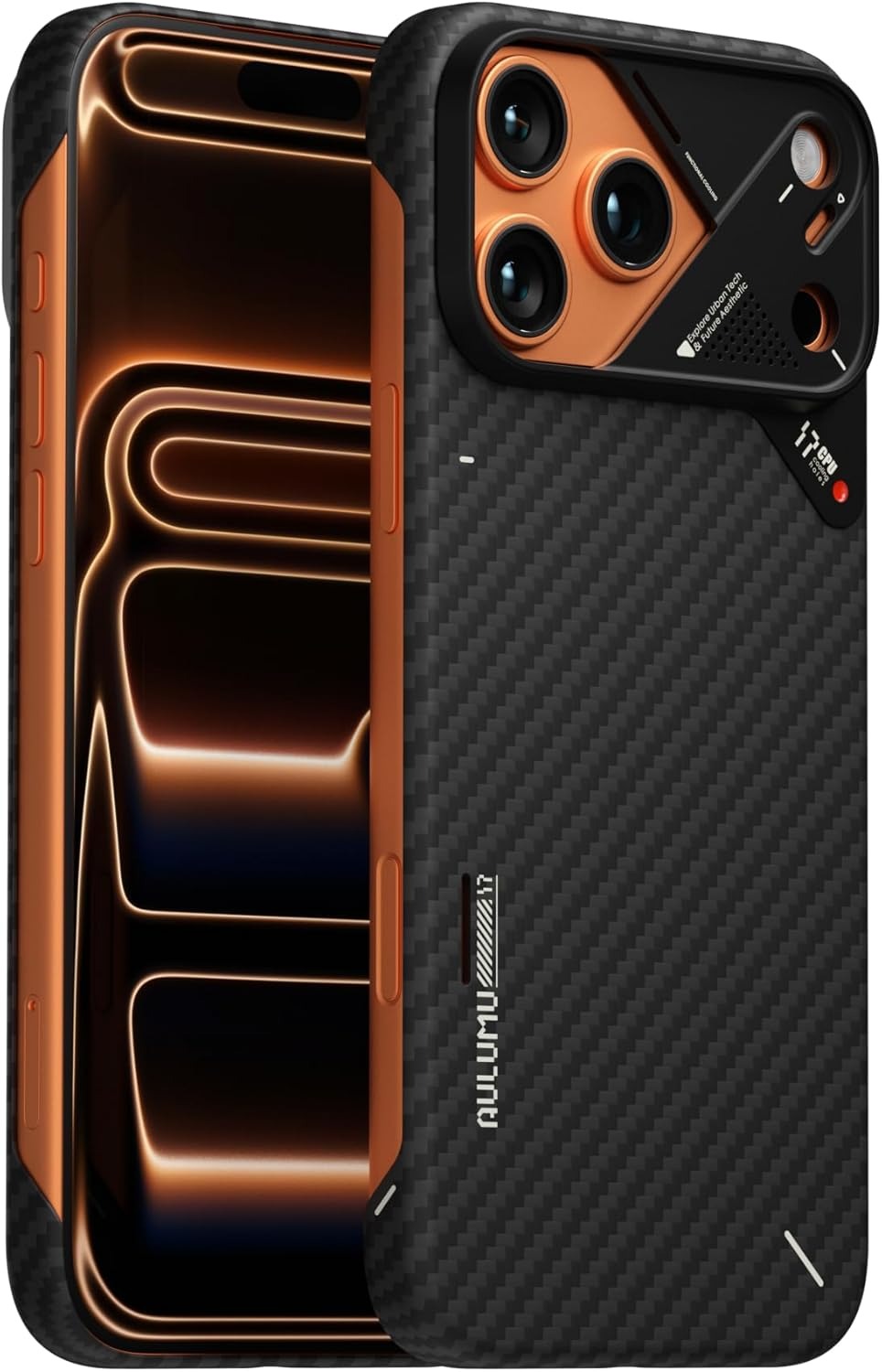 Aulumu A17 Aramid Fiber iPhone 17 Pro Max korpusu