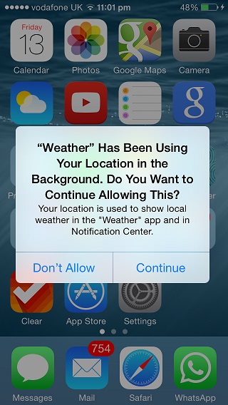 iOS 8 warns users of apps using location data in the background - iOS Hacker