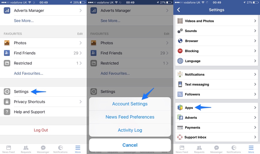 How to Turn Off Facebook Game and App Notifications on iPhone App - iOS ...