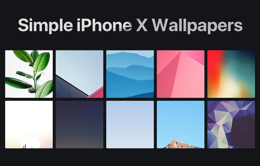 10 Simple iPhone X Wallpapers You Should Download (Ep.2) - iOS Hacker