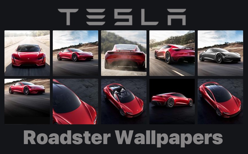 tesla roadster wallpaper