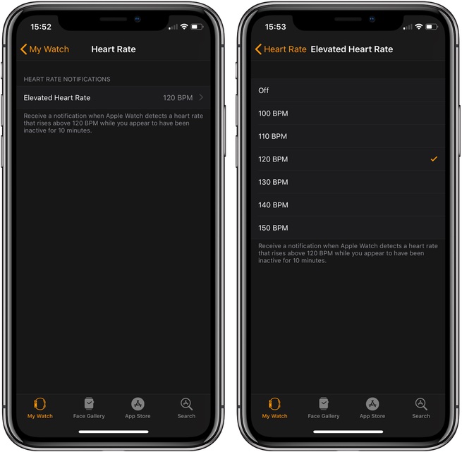 How To Enable Or Disable Elevated Heart Rate On Apple Watch - iOS Hacker