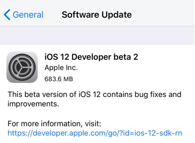 ios 12 developer beta profile