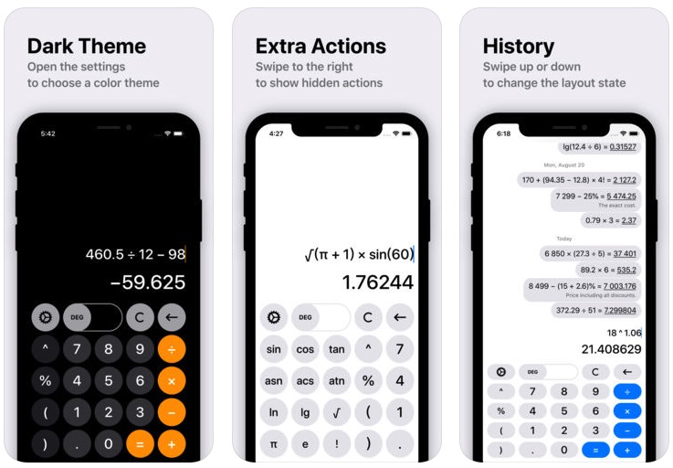 Calc Improved App Features Calculation History Extra Actions And