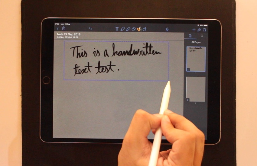 ipad convert handwriting to word document