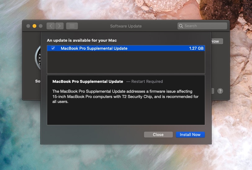 update macbook pro