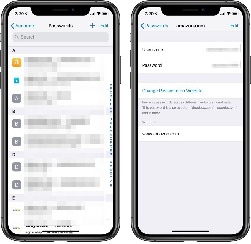 How To View Website Or App Passwords Stored On An iPhone - iOS Hacker