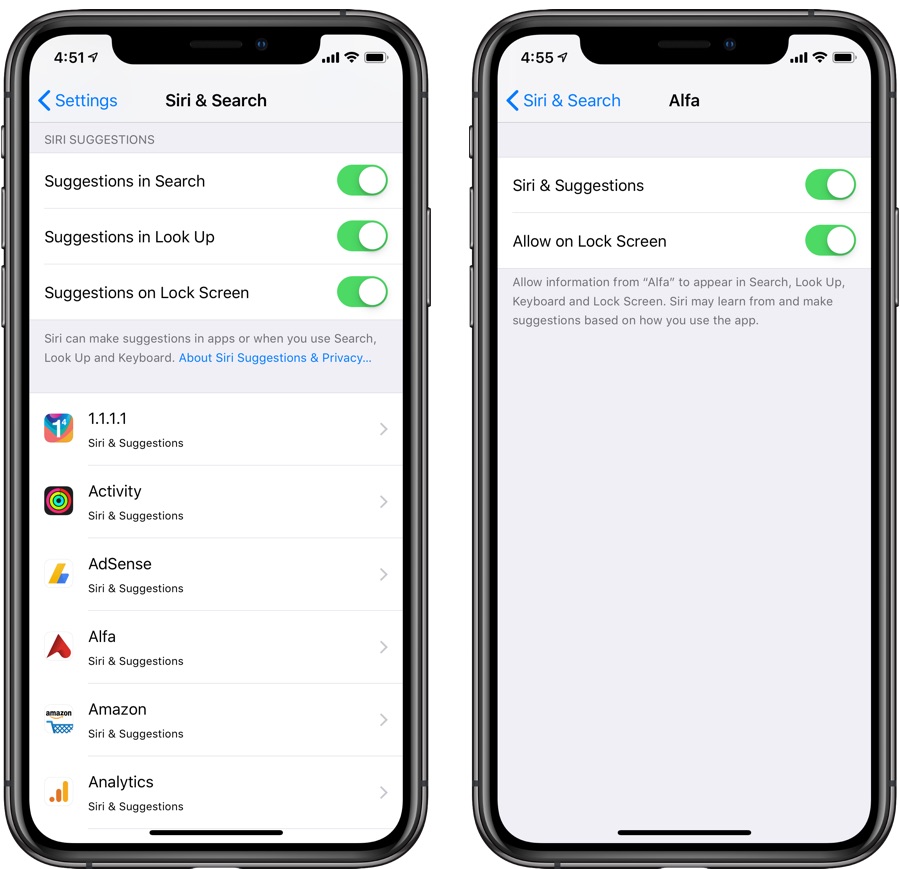 How To Disable Siri Suggestions For Search, Look Up, Lock Screen And