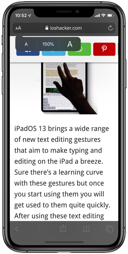 How To Change Text Size In Safari On iPhone
