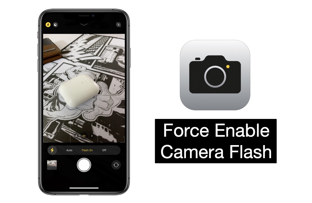 Force Enable Camera Flash iPhone