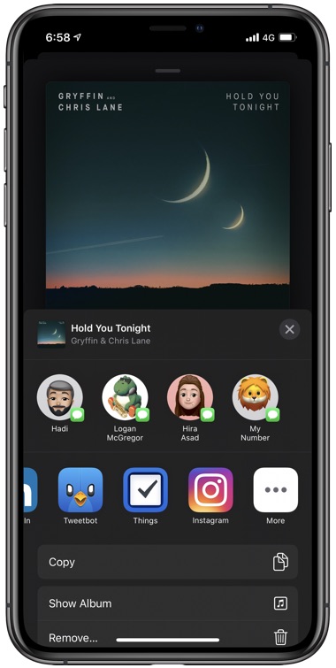 how-to-share-apple-music-song-on-instagram-story-ios-hacker