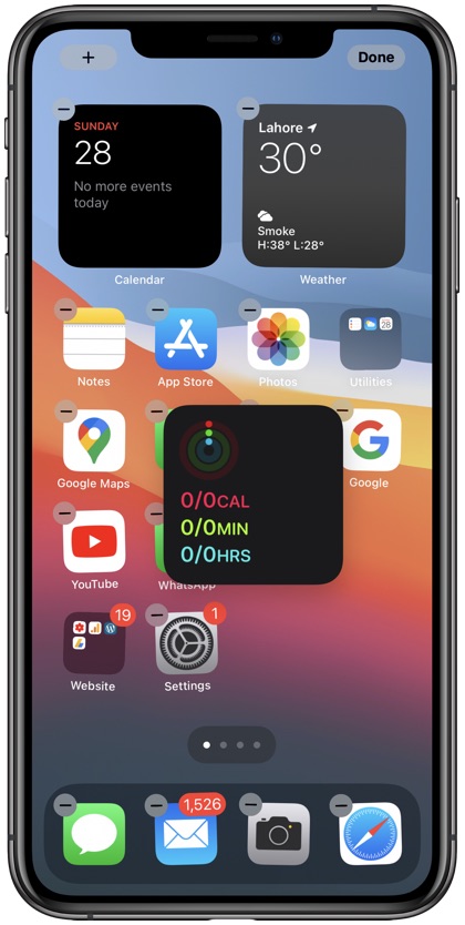 add countdown widget to iphone