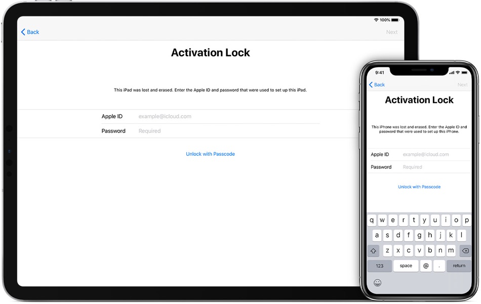 Activation Lock iPhone iPad