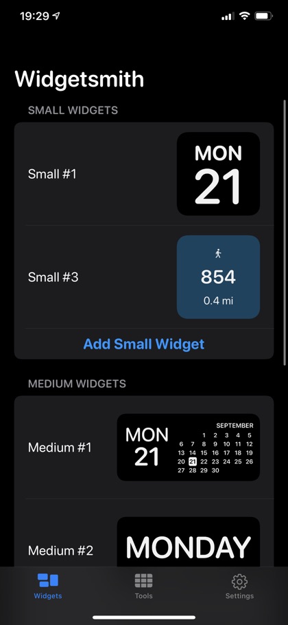 Widgetsmith app