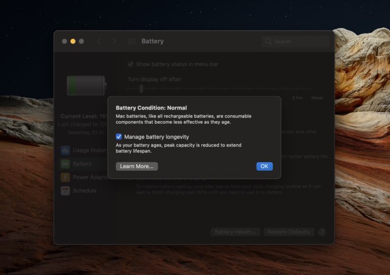 How To Check Battery Condition On Mac And Enable Battery Longevity