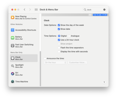 how to show menu bar on mac