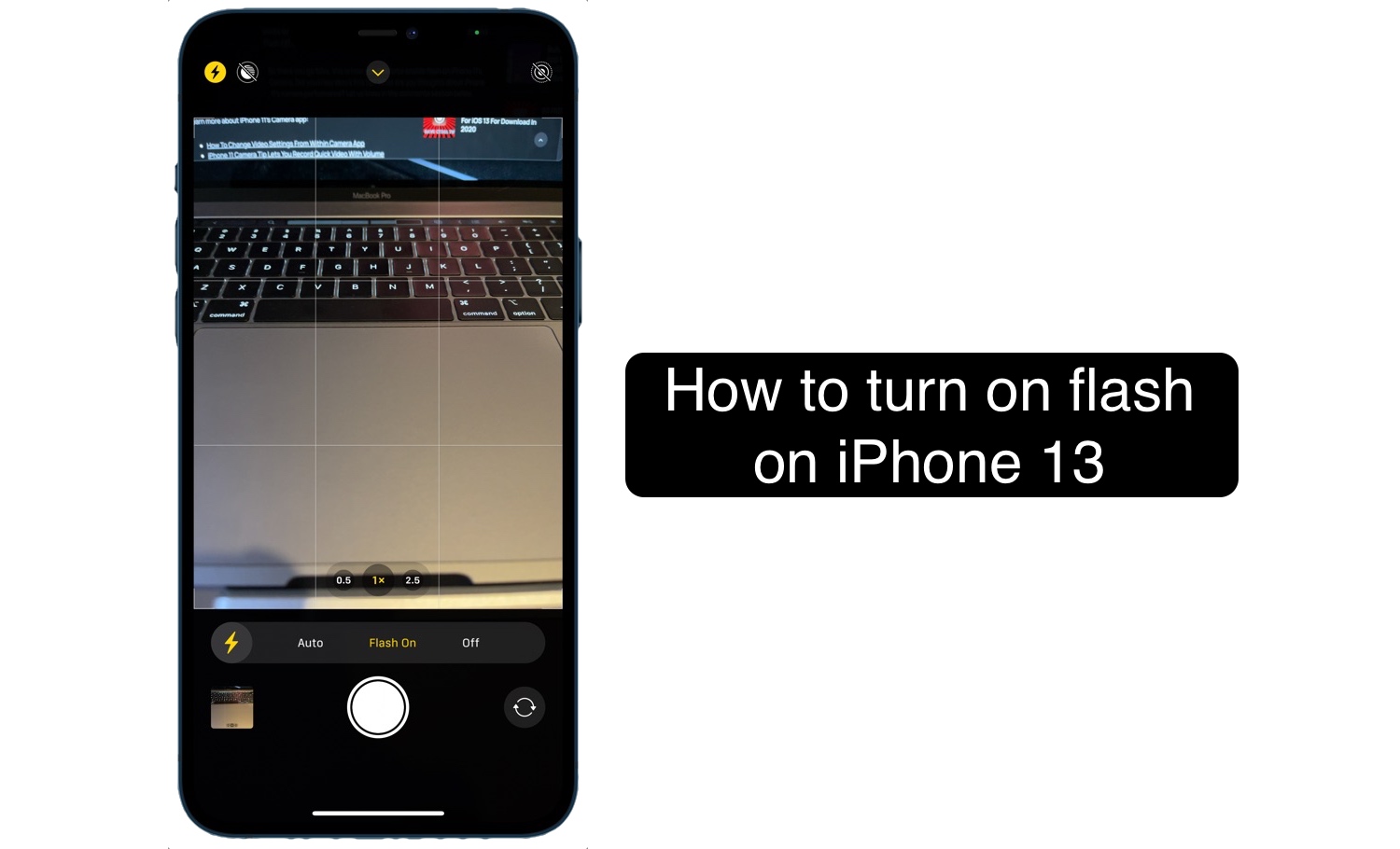 flash an iphone