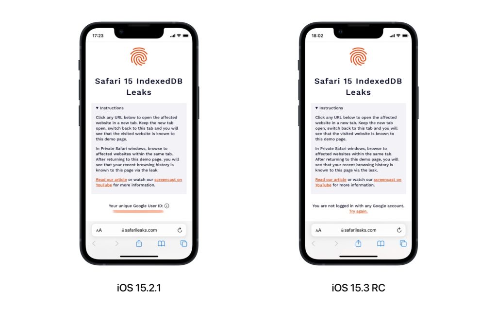 safari update 15.3