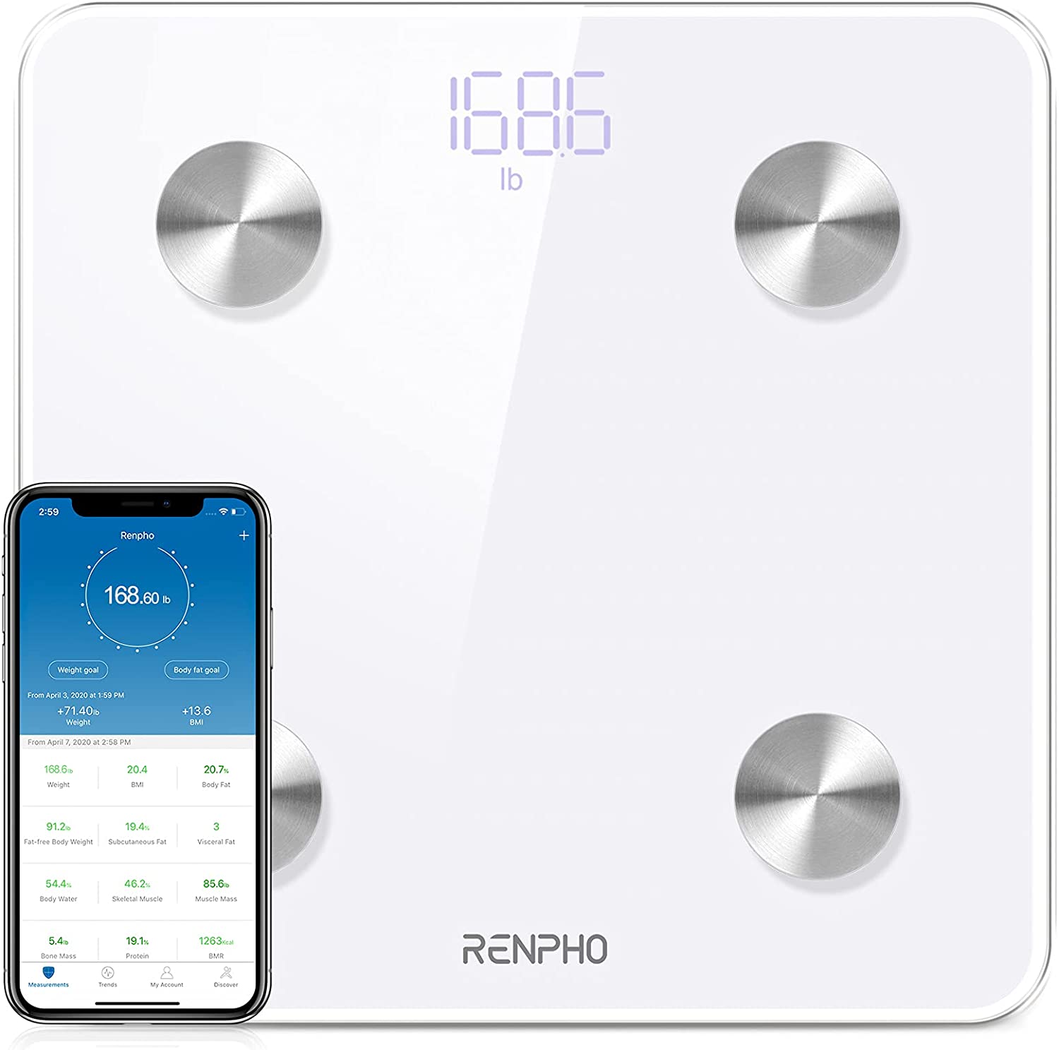 WITHINGS Body Smart - Accurate Scale for Body Weight and Fat Percentage,  Body Composition Wi-Fi and Bluetooth, Baby Weight Smart Scale Apple  Compatible, Bathroom Scale,FSA/HSA - Yahoo Shopping