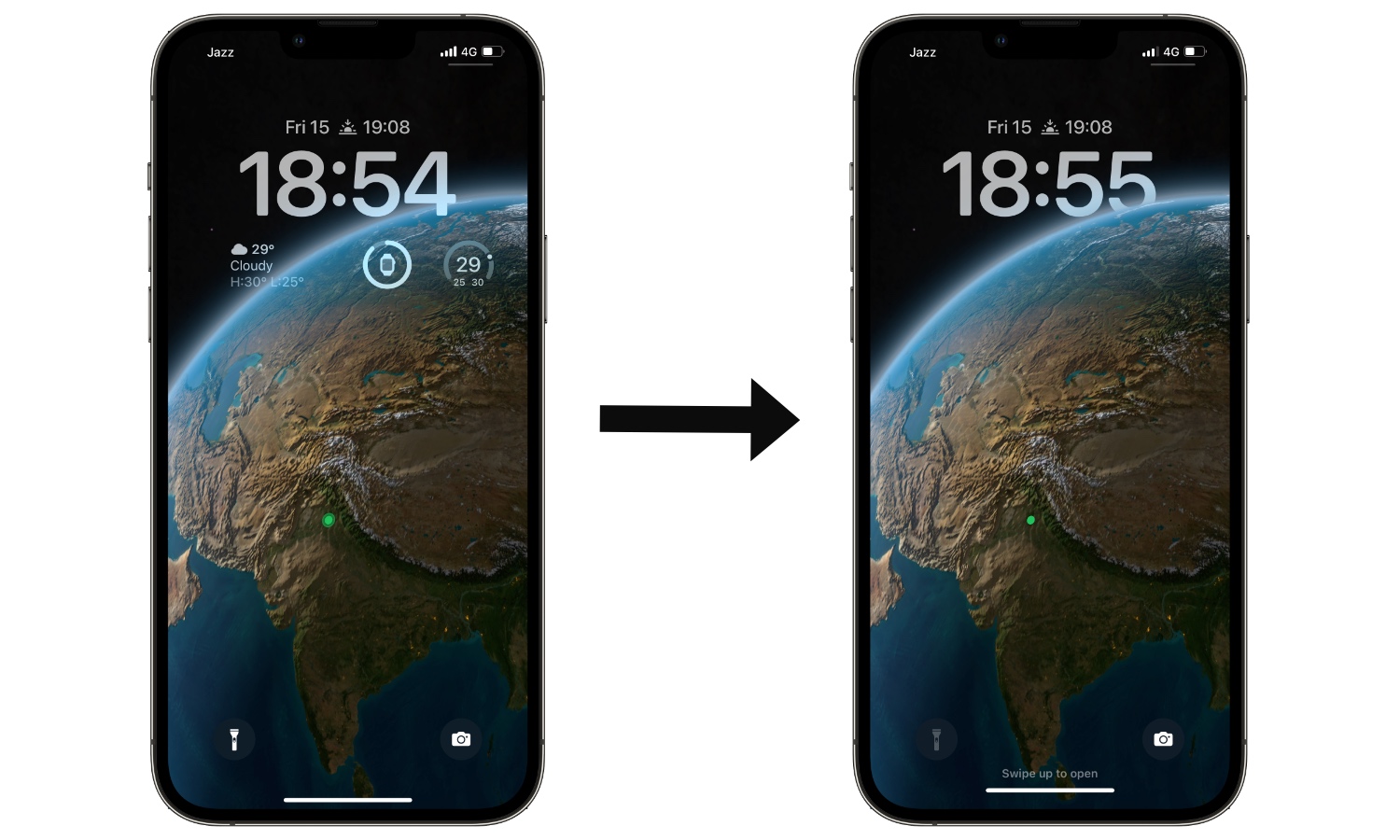 How To Get Multilayered Clock Effect On iPhone Lock Screen - iOS Hacker