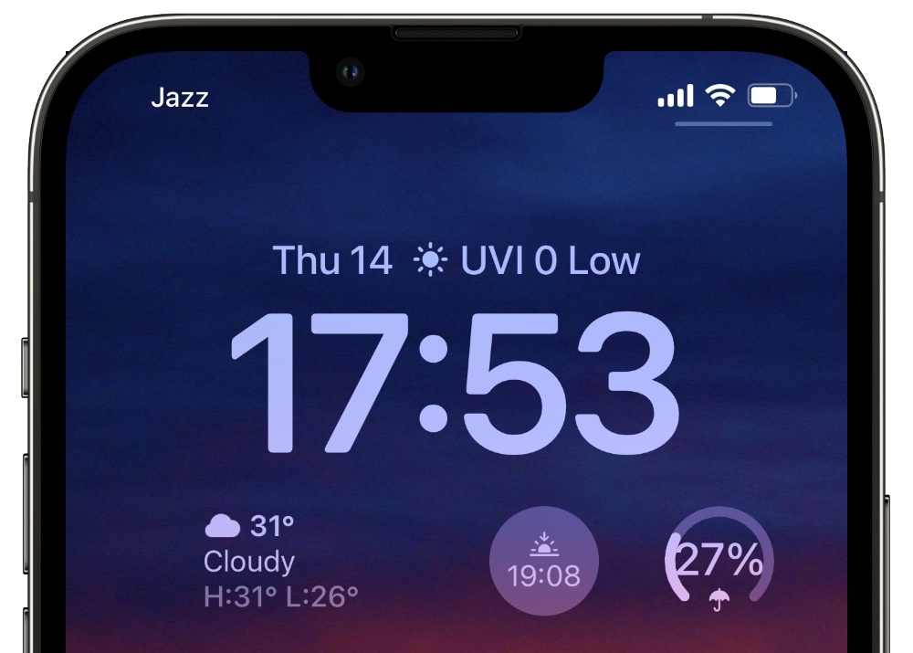 iphone lock screen weather widget without location