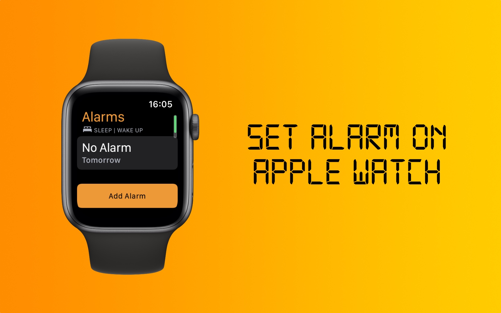 Set best sale alarm iwatch