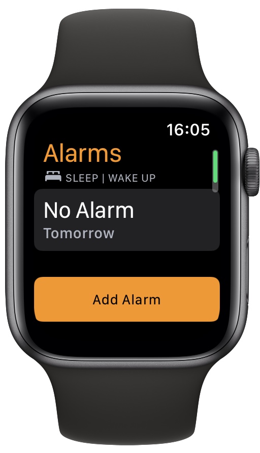 Set apple watch alarm best sale from iphone