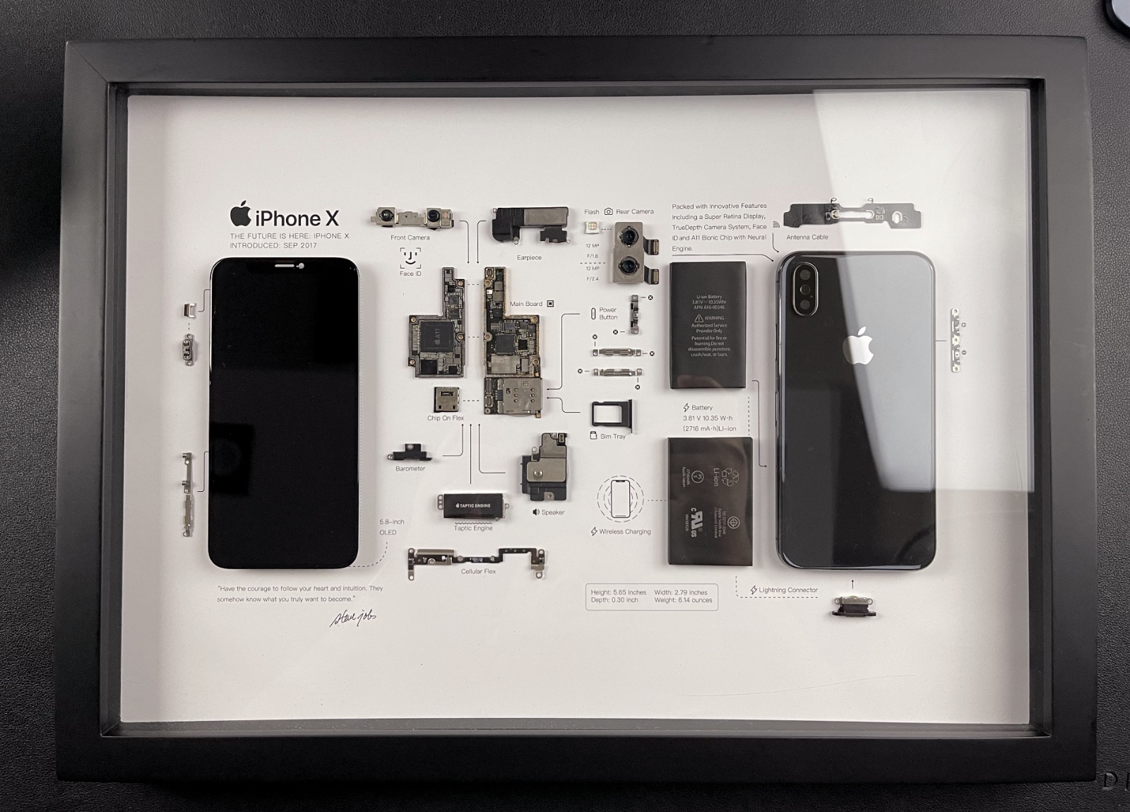 Studio Grid's Grid X Frame With Disassembled iPhone X Is The