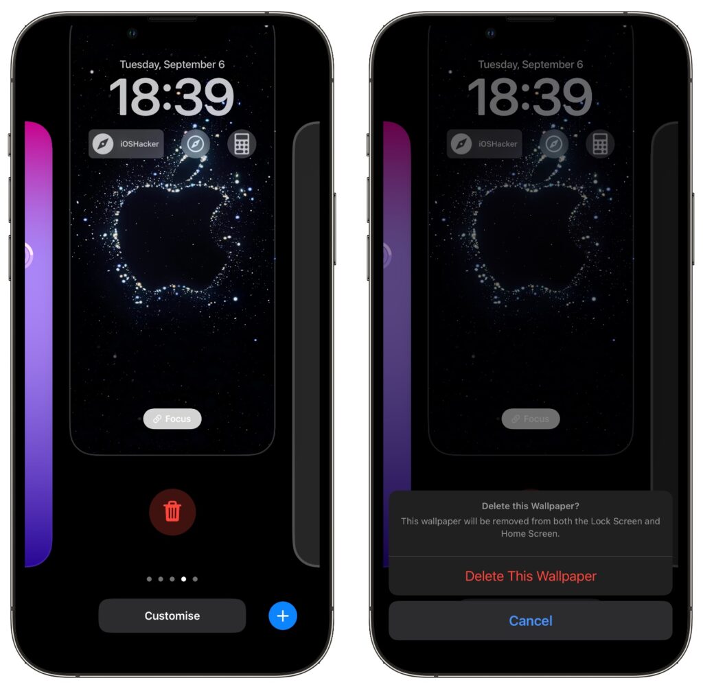 How To Add Or Remove Lock Screen Wallpaper From iPhone's Lock Screen