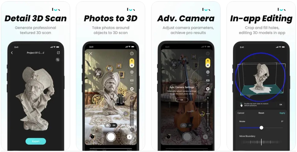 Les 5 meilleures applications scan 3D Android et IOS