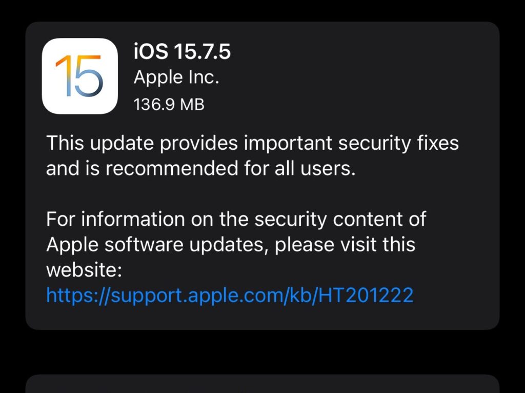 ipad ios 15.7 download