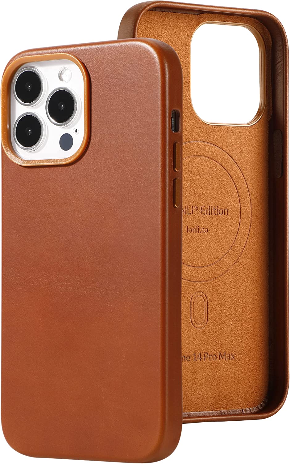 iPhone 14 Pro Max and Orange Leather Case Unboxing 