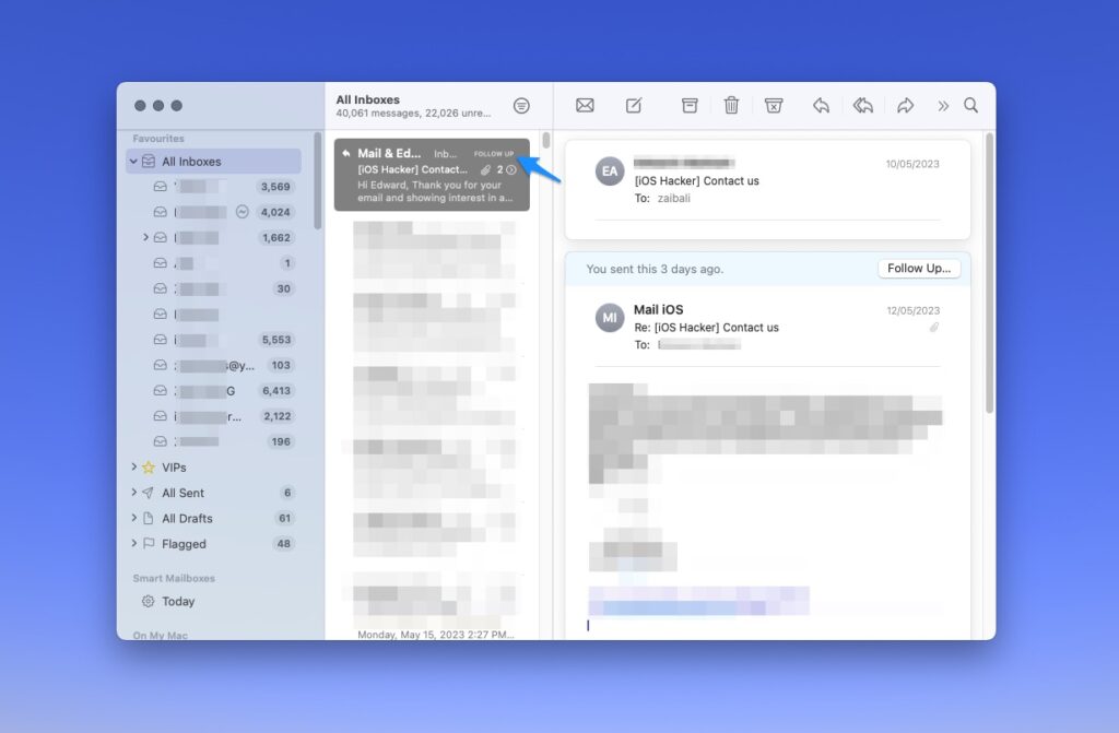 Disable Follow-Up Suggestions on Mac