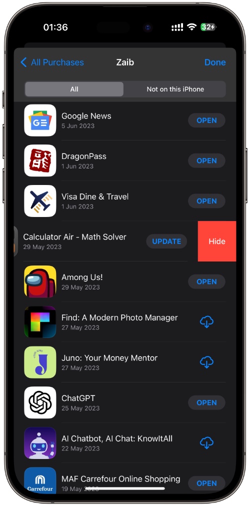 How to Hide & Unhide Downloaded Apps from App Store on iPhone & iPad