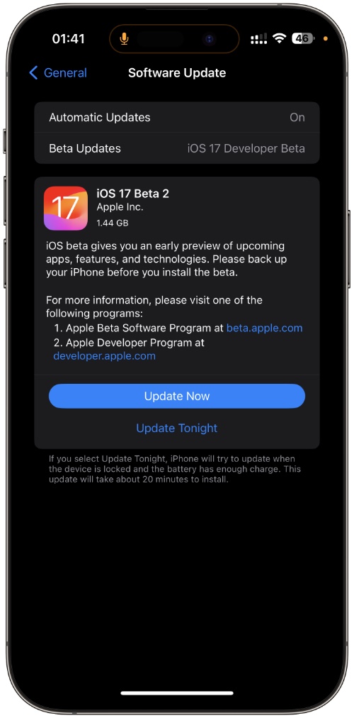 Apple Releases IOS 17 Developer Beta 2 Download Now IOS Hacker   IOS 17 Developer Beta 2 