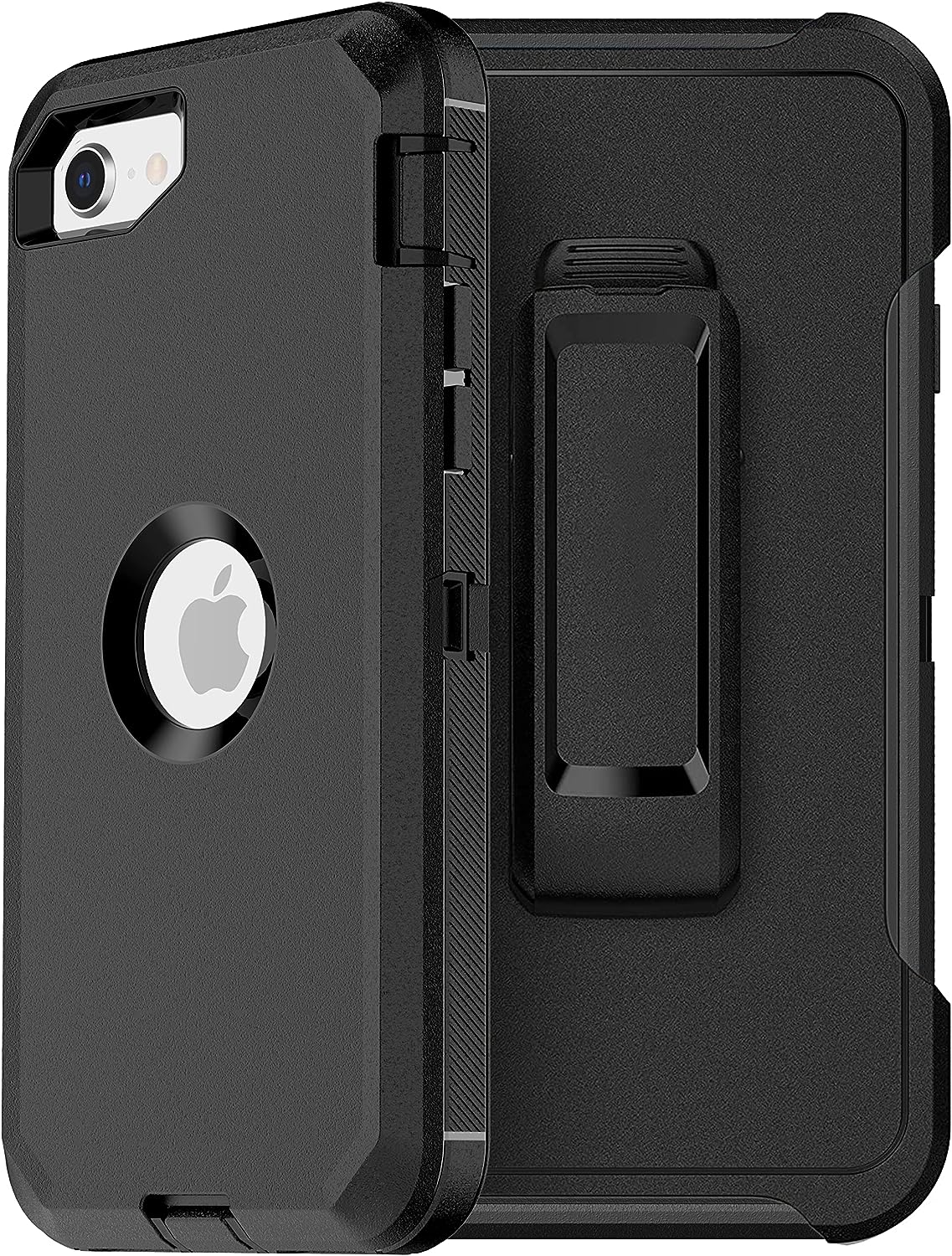DUEDUE Case for iPhone SE 2022/2020 Case, Military Grade Shockproof Drop  Protection Heavy Duty Full Body Rugged Cover with Kickstand Belt Clip  Holster