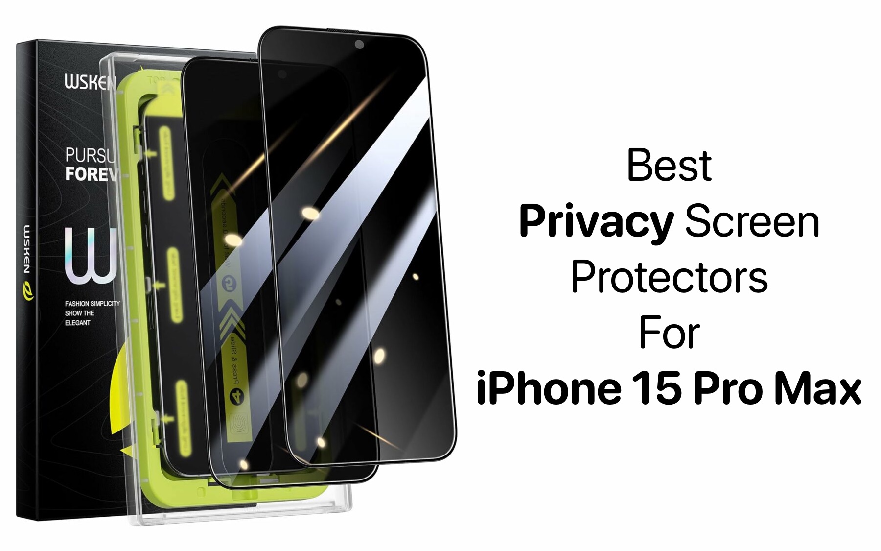  Milomdoi 4 Pack Privacy Screen Protector for Apple