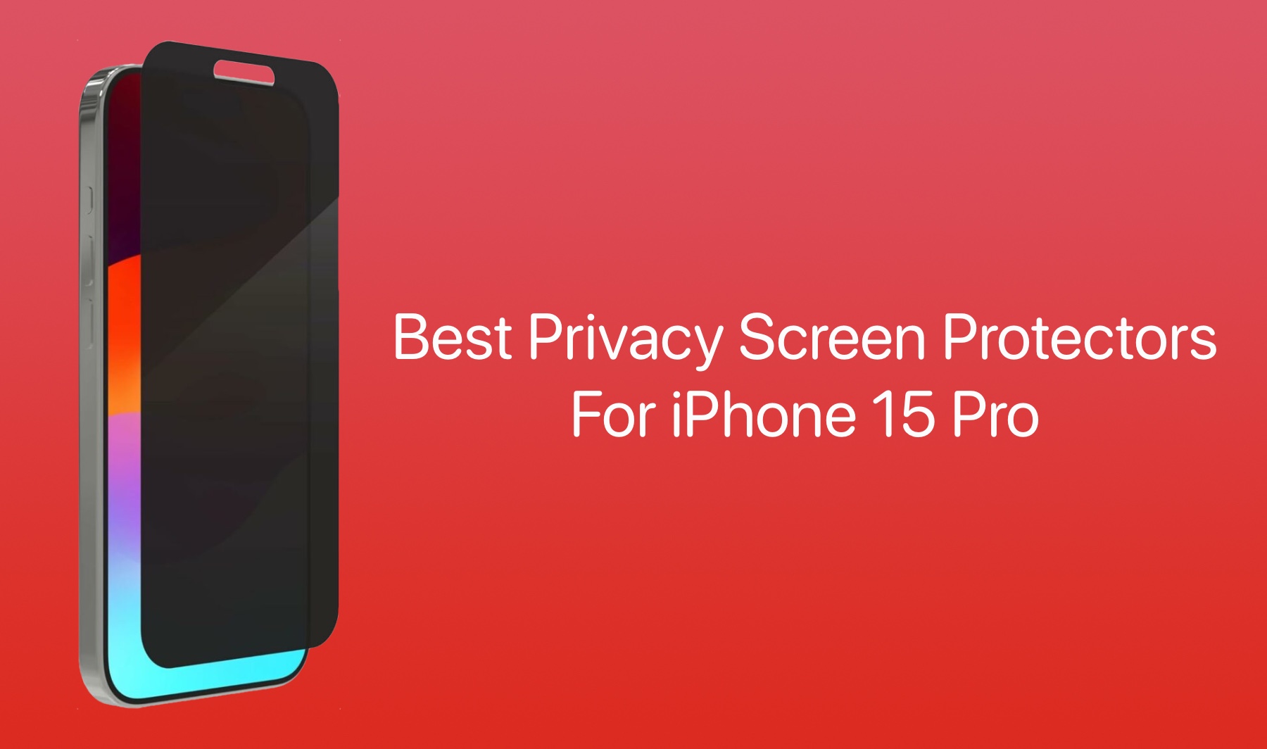 iPhone 15 Pro Privacy Screen Protector - TORRAS