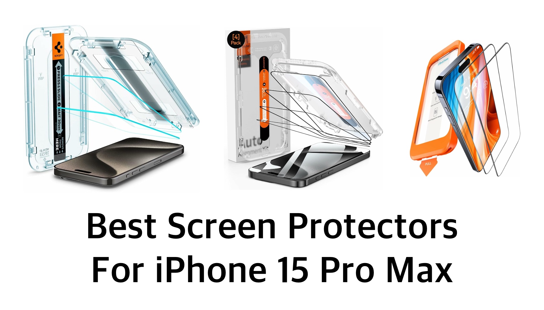 iPhone 15 Pro Screen Protector (Ultra-Tough, Glass Free)