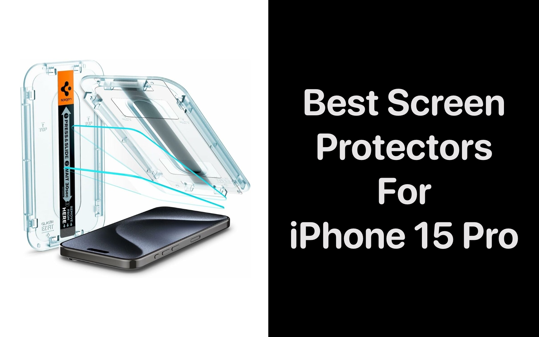 Buy the Spigen iPhone 15 Pro (6.1) Premium Tempered Glass Screen