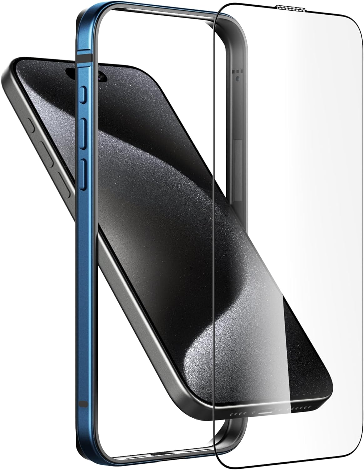 OSMARI Compatible iPhone 15 Pro Max Bumper Case, Aluminum Frame Metal Bumper  with Soft TPU Inner for iPhone 15 Pro Max Case, Slim Case Cover for iphone  15 series (15 pro, Black)